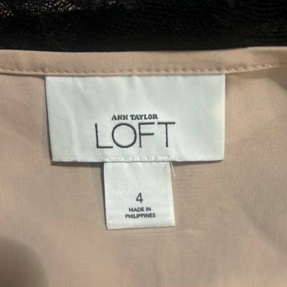 Ann Taylor LOFT Y2K Babydoll Lace Sleeveless Top Size 4 Black Whimsigoth Grunge - Picture 8 of 11